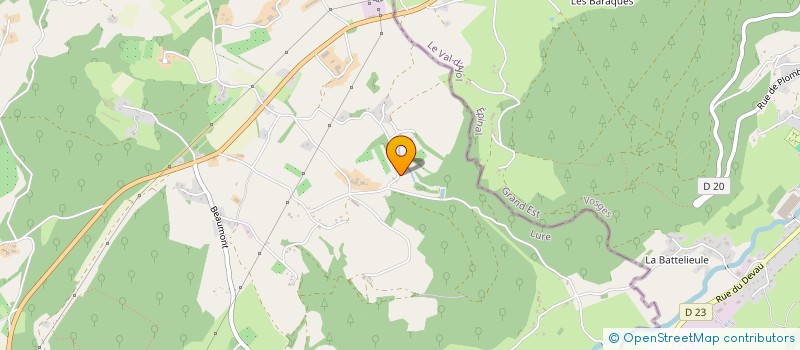 localisation de l'entreprise MONSIEUR JEAN GRANDJEAN  FOUGEROLLES-SAINT-VALBERT