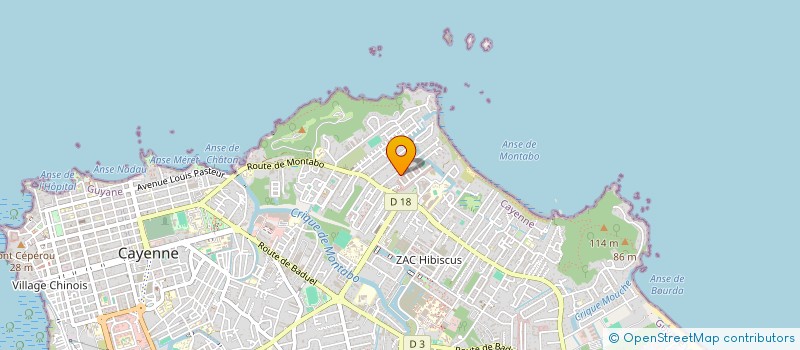 localisation de l'entreprise MONSIEUR JEAN GRANET à CAYENNE