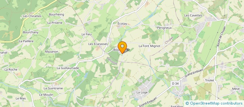 localisation de l'entreprise MONSIEUR JEAN GRANGEON  CHUYER