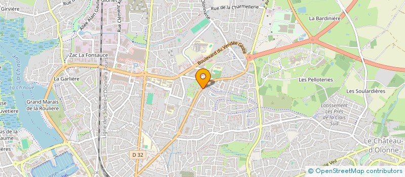 localisation de l'entreprise MONSIEUR JEAN GRANGER  LES SABLES-D'OLONNE