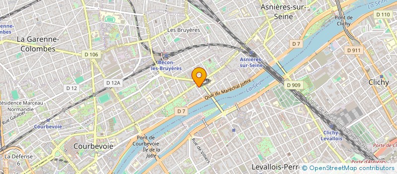 localisation de l'entreprise MONSIEUR JEAN GRANGHAUD à COURBEVOIE