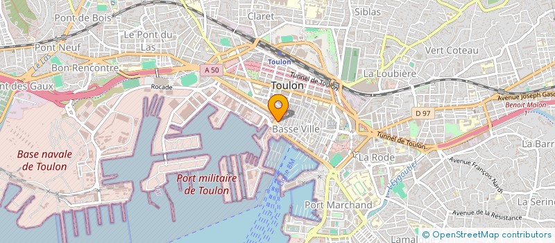 localisation de l'entreprise MONSIEUR JEAN GRANIER à TOULON
