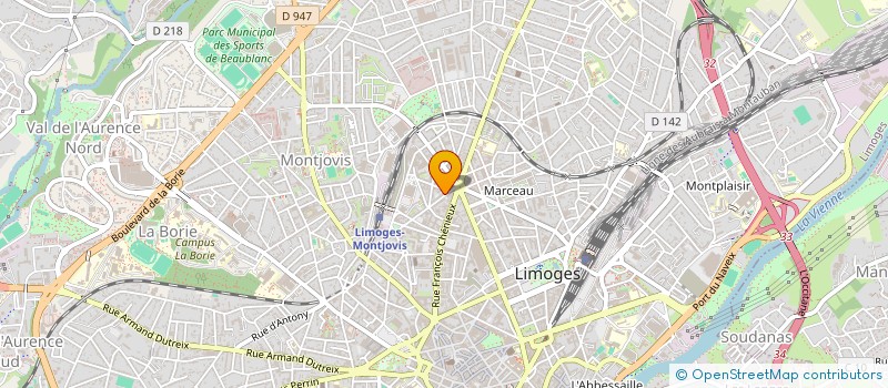 localisation de l'entreprise MONSIEUR JEAN GRANIER  LIMOGES
