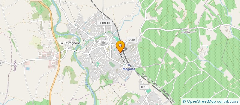 localisation de l'entreprise MONSIEUR JEAN GRANIER  MAGALAS