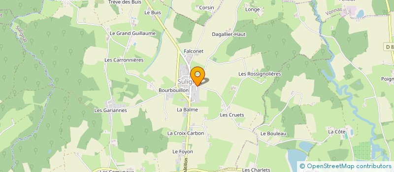 localisation de l'entreprise MONSIEUR JEAN GRANJON à SULIGNAT