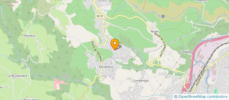 localisation de l'entreprise MONSIEUR JEAN GRANOTTIER  CELLIEU