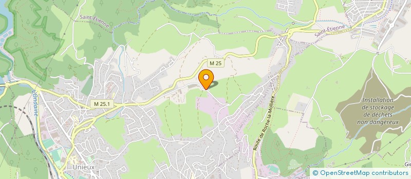 localisation de l'entreprise MONSIEUR JEAN GRANOUILLET  UNIEUX