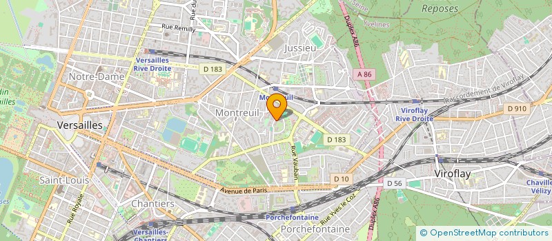 localisation de l'entreprise MONSIEUR JEAN GRAS à VERSAILLES