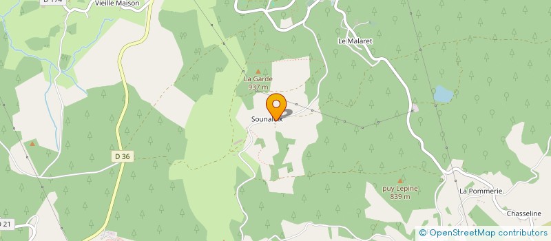 localisation de l'entreprise MONSIEUR JEAN GRATADOUR  SAINT-SETIERS