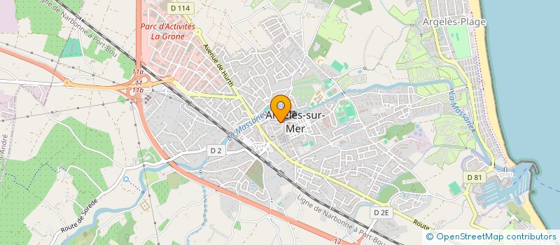 localisation de l'entreprise MONSIEUR JEAN GRATIA à ARGELES-SUR-MER