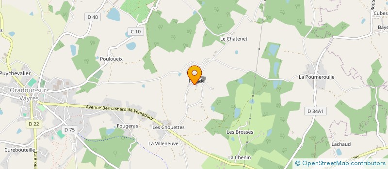 localisation de l'entreprise MONSIEUR JEAN GRAULIER à ORADOUR-SUR-VAYRES