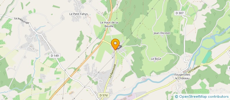 localisation de l'entreprise MONSIEUR JEAN GRAVIER  FOUGEROLLES-SAINT-VALBERT