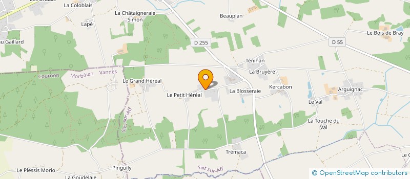 localisation de l'entreprise MONSIEUR JEAN GRAVOT à SIXT-SUR-AFF