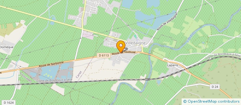 localisation de l'entreprise MONSIEUR JEAN GREFFET  VILLEDAIGNE