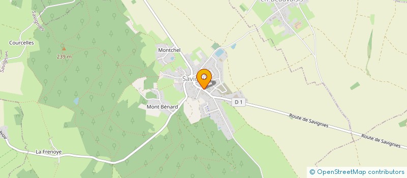 localisation de l'entreprise MONSIEUR JEAN GREGOIRE  SAVIGNIES