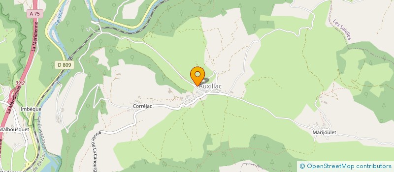 localisation de l'entreprise MONSIEUR JEAN - GREGORY CRAMPON  LA CANOURGUE