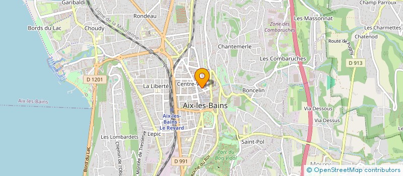 localisation de l'entreprise MONSIEUR JEAN GRENET à AIX-LES-BAINS