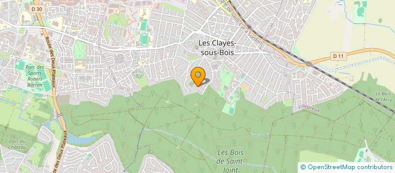 localisation de l'entreprise MONSIEUR JEAN GRENET à LES CLAYES-SOUS-BOIS