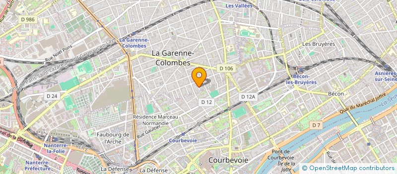 localisation de l'entreprise MONSIEUR JEAN GRENET  LA GARENNE COLOMBES