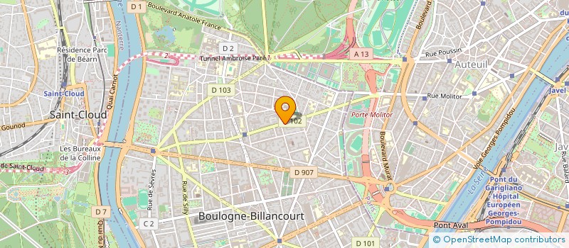 localisation de l'entreprise MONSIEUR JEAN GRENIER à BOULOGNE-BILLANCOURT