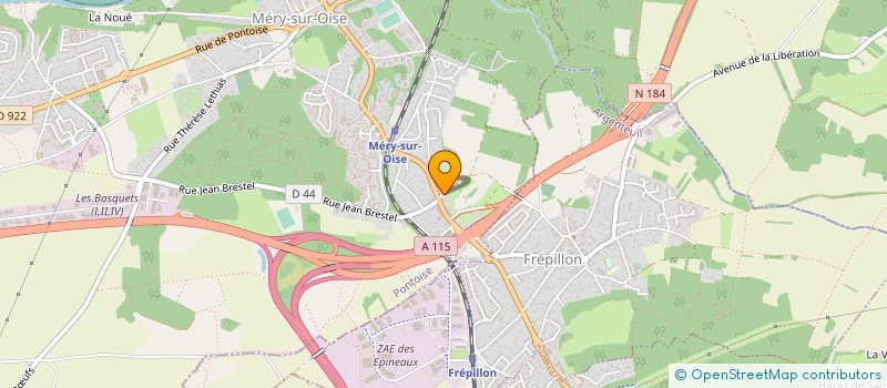 localisation de l'entreprise MONSIEUR JEAN GRES  MERY-SUR-OISE