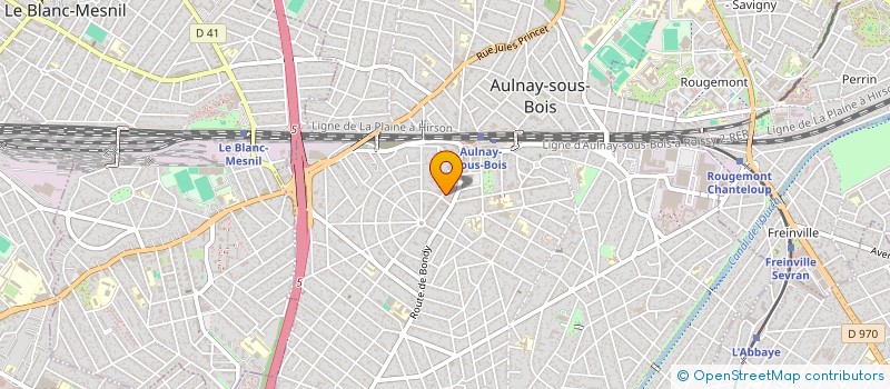 localisation de l'entreprise MONSIEUR JEAN GRESSIN à AULNAY-SOUS-BOIS