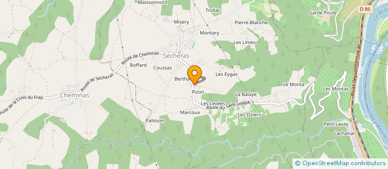 localisation de l'entreprise MONSIEUR JEAN GRET à SECHERAS