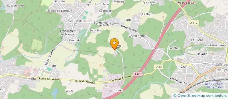 localisation de l'entreprise MONSIEUR JEAN GRIFFON DU BELLAY  SAUBION