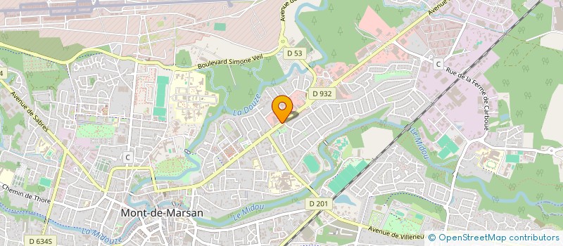 localisation de l'entreprise MONSIEUR JEAN GRILLON  MONT-DE-MARSAN