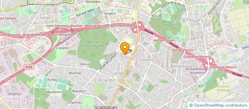 localisation de l'entreprise MONSIEUR JEAN GRIMAL  GRADIGNAN