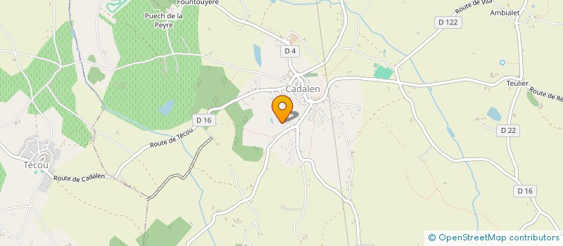 localisation de l'entreprise MONSIEUR JEAN GRIMALD  TECOU