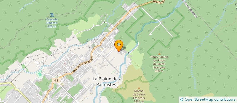 localisation de l'entreprise MONSIEUR JEAN GRONDIN  LA PLAINE-DES-PALMISTES