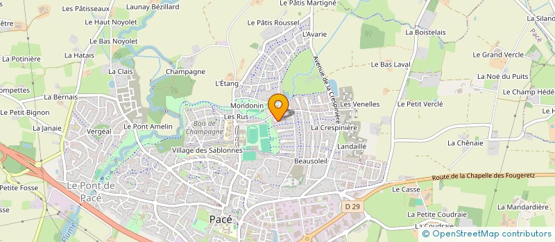 localisation de l'entreprise MONSIEUR JEAN GRONDIN  PACE