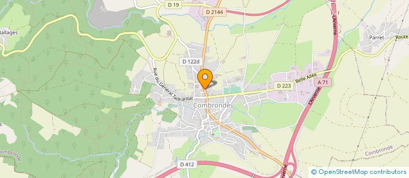 localisation de l'entreprise MONSIEUR JEAN GROS  COMBRONDE