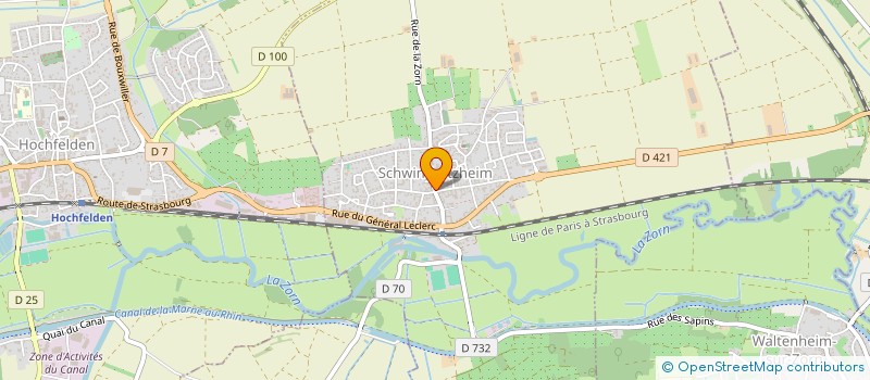 localisation de l'entreprise MONSIEUR JEAN GROSS  SCHWINDRATZHEIM