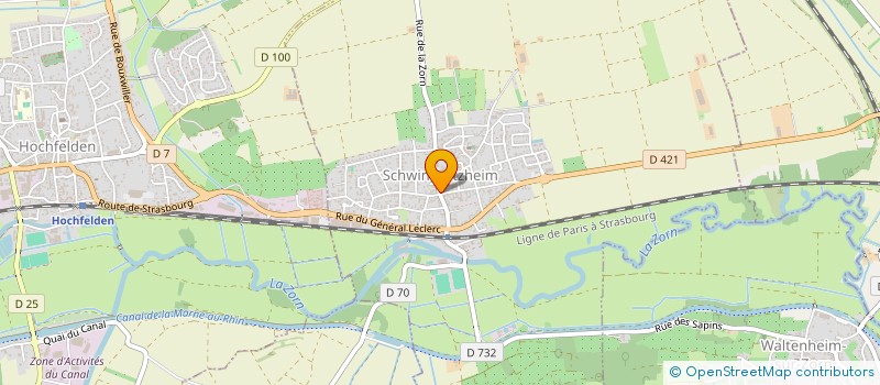 localisation de l'entreprise MONSIEUR JEAN GROSS  SCHWINDRATZHEIM