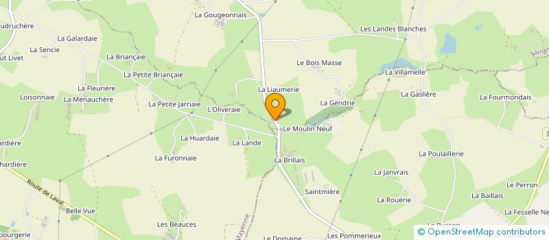 localisation de l'entreprise MONSIEUR JEAN GROUSSARD à JUVIGNE