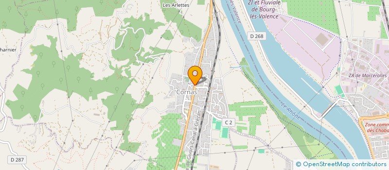 localisation de l'entreprise MONSIEUR JEAN GUARNIERI  CORNAS