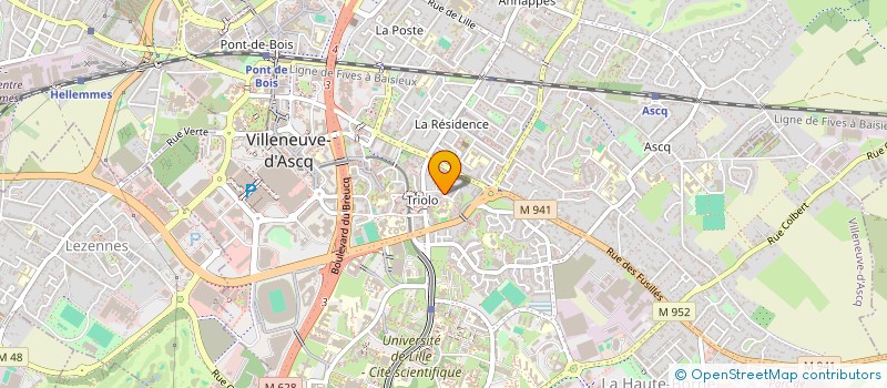 localisation de l'entreprise MONSIEUR JEAN GUEGAIN  VILLENEUVE-D'ASCQ