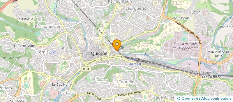 localisation de l'entreprise MONSIEUR JEAN GUEGAN à QUIMPER