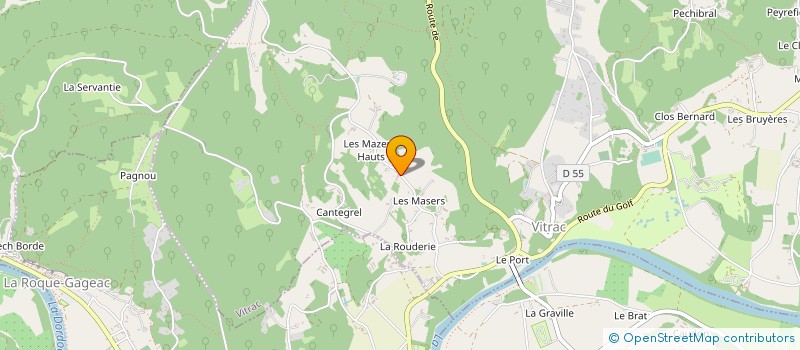 localisation de l'entreprise MONSIEUR JEAN GUEGAN  VITRAC