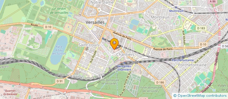 localisation de l'entreprise MONSIEUR JEAN GUEGUEN à VERSAILLES