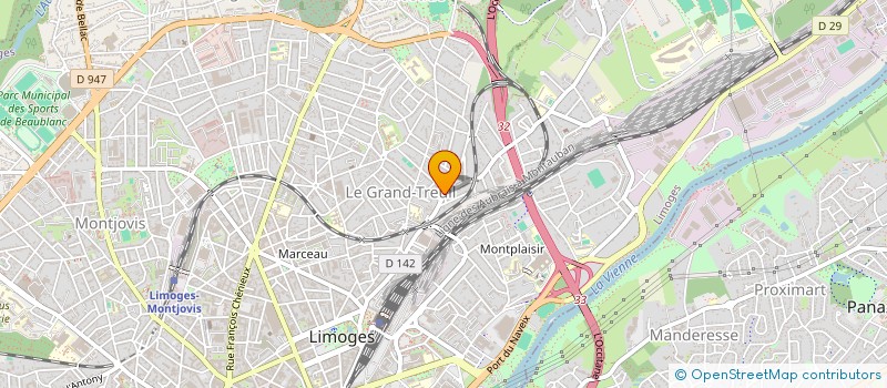 localisation de l'entreprise MONSIEUR JEAN GUENAND à LIMOGES