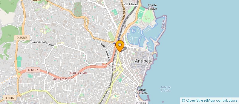 localisation de l'entreprise MONSIEUR JEAN GUENON AMOUSSOU  ANTIBES
