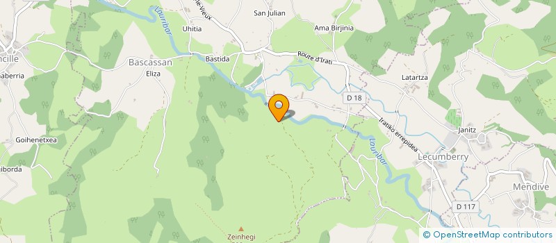 localisation de l'entreprise MONSIEUR JEAN GUERACAGUE  IROULEGUY