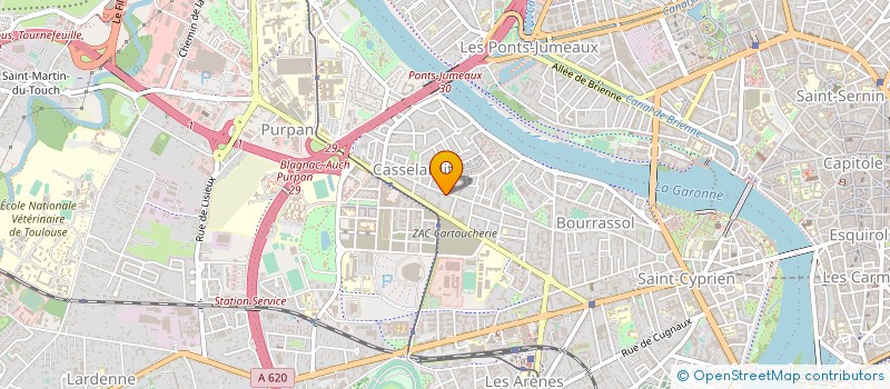 localisation de l'entreprise MONSIEUR JEAN GUERGUIL à TOULOUSE