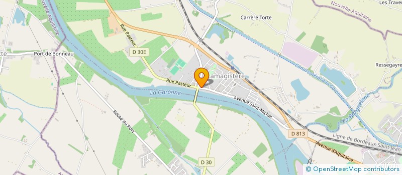 localisation de l'entreprise MONSIEUR JEAN GUERIN  LAMAGISTERE