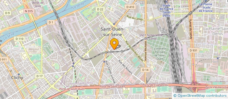 localisation de l'entreprise MONSIEUR JEAN GUERIN à SAINT-OUEN-SUR-SEINE