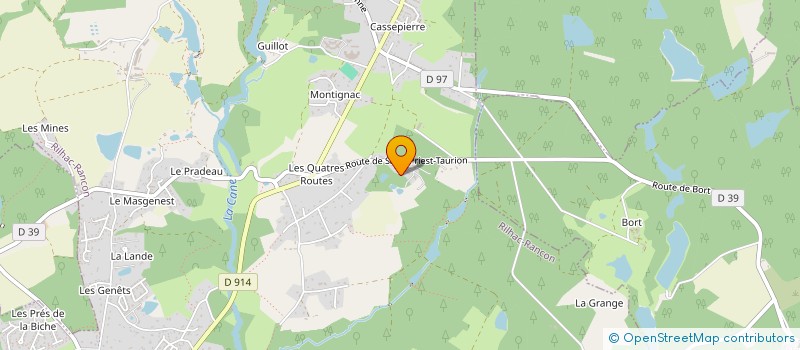 localisation de l'entreprise MONSIEUR JEAN GUERIN  RILHAC-RANCON