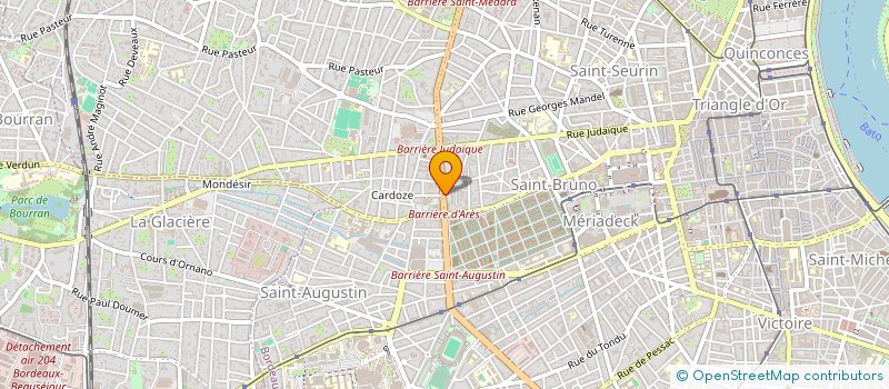 localisation de l'entreprise MONSIEUR JEAN GUERIN  BORDEAUX